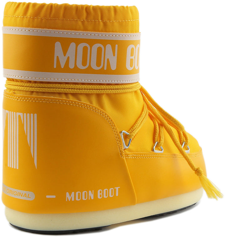 Moon Boot Classic Low 2 Frauen Ikon Niedrig Nylon Stiefel Gelb