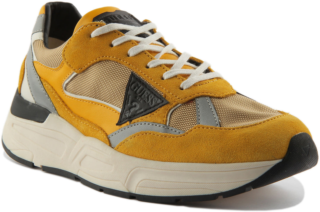 Guess Roria Trainer In Yellow For Men