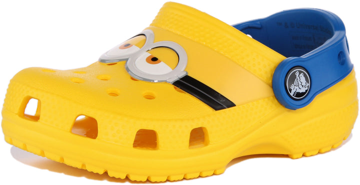 Crocs Fun Lab Sandalia zueco Minions para bébés en amarillo