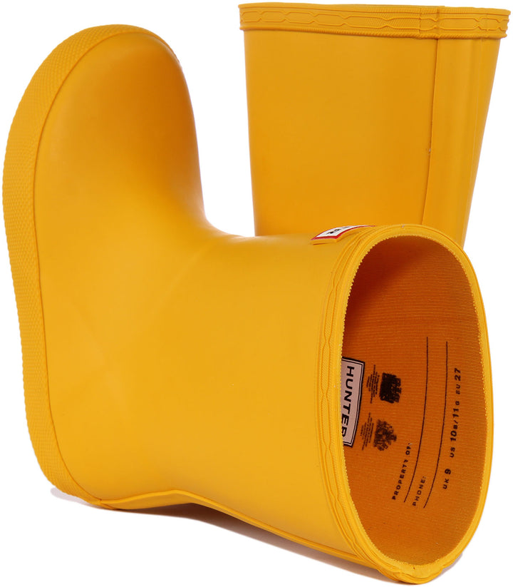 Hunter Original Primera bota de agua clásica para niños en amarillo