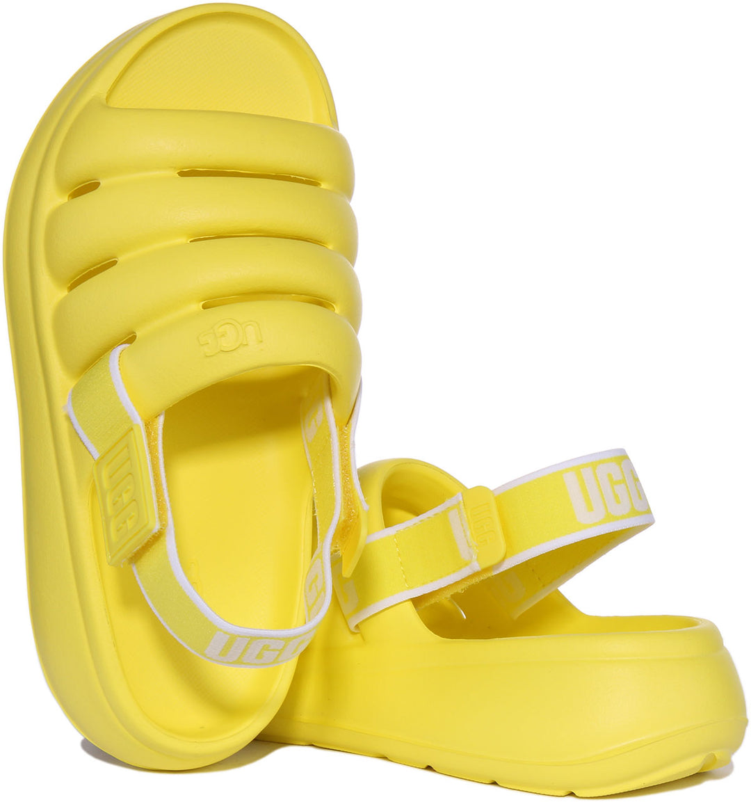 Ugg Australia Sport Yeah Slide In Yellow For Kids | Waterproof Slider ...