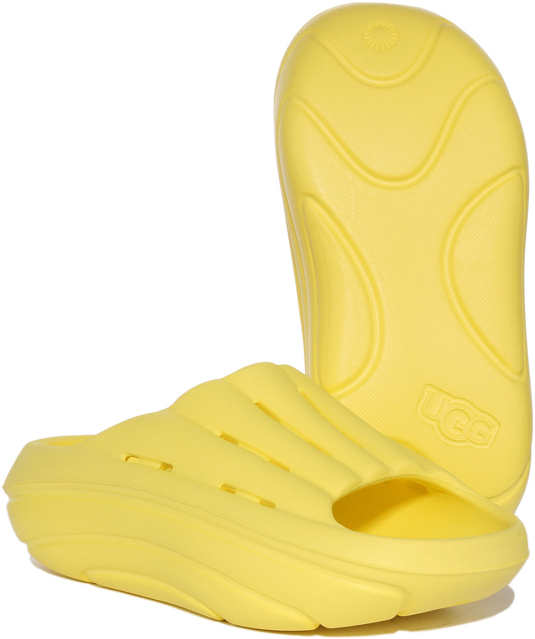 Ugg W Foamo Sandales à glissière en caoutchouc EVA pour femmes en jaune