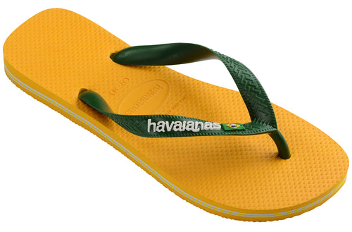 Havaianas Brasil Logo Sandales à tongs pour femme en jaune