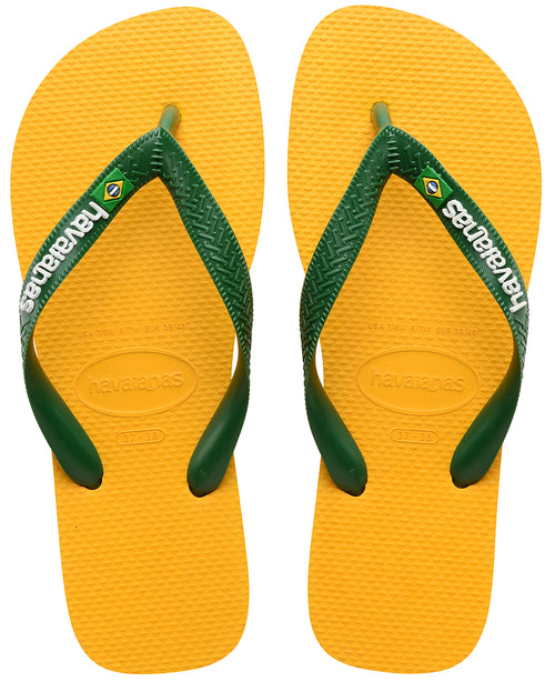 Havaianas Brasil Logo Frauen Flip Flop Sandale Gelb