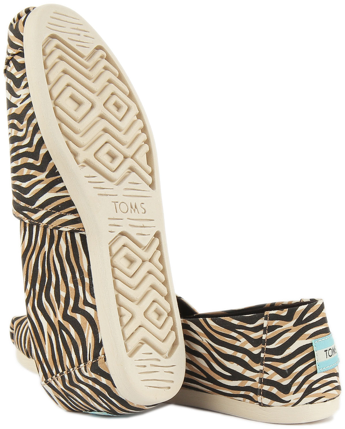 Toms zebra shoes sale