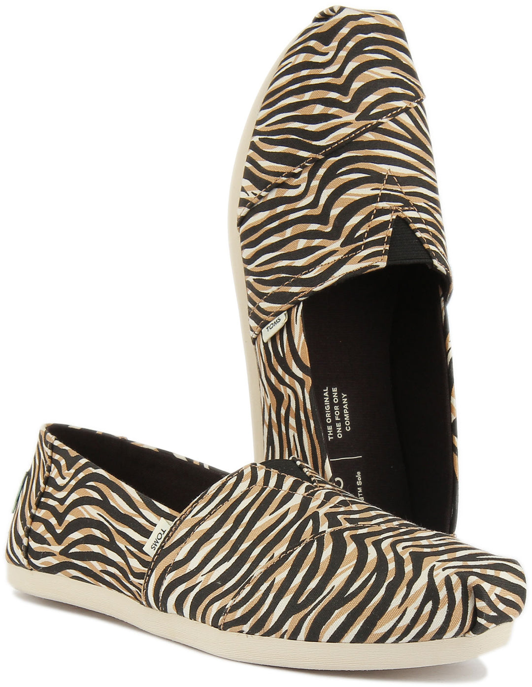 Toms Alpargata Shoes In Zebra For Women