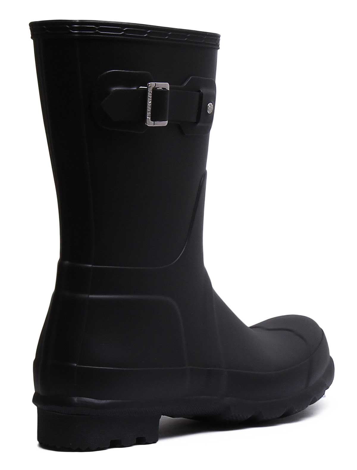 Hunter Mens Orginal Short In Black | Mens Short Welly Boot