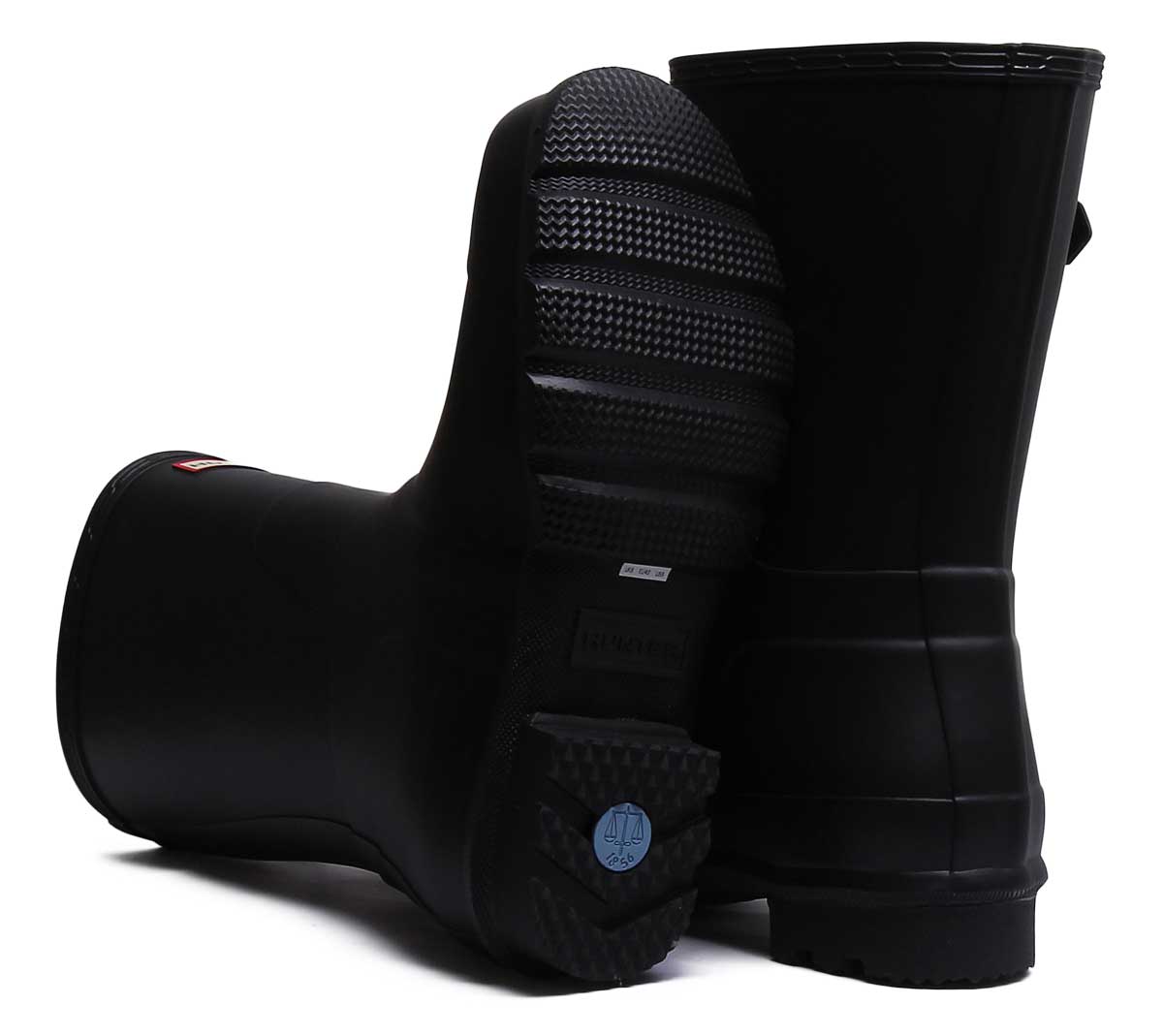 Hunter Mens Orginal Short In Black | Mens Short Welly Boot