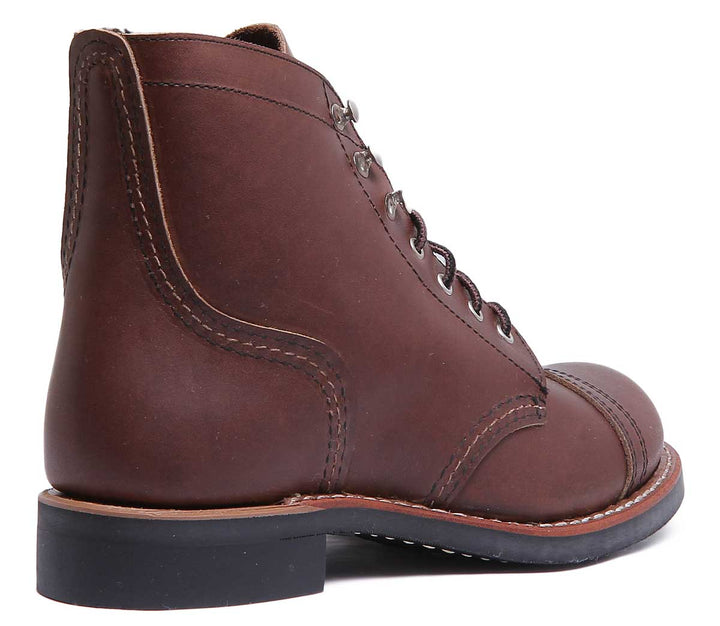 Red Wing Iron Ranger Botas de cuero con cordones para mujer en marrón