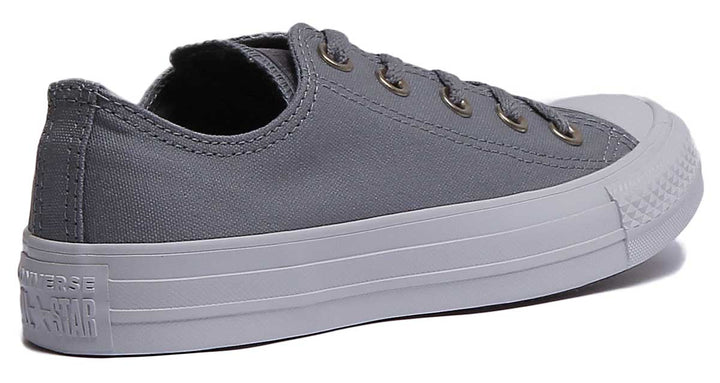 Converse 161487C CT All Star Low Trainer In Grey For Women
