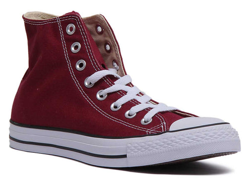 Converse M9613 All Star Hi Top Trainer In Maroon For Men