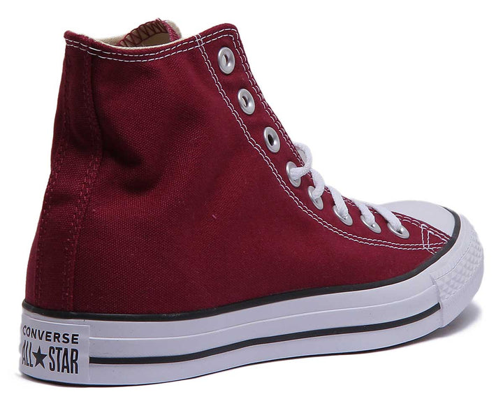 Converse M9613 All Star Hi Top Trainer In Maroon For Men