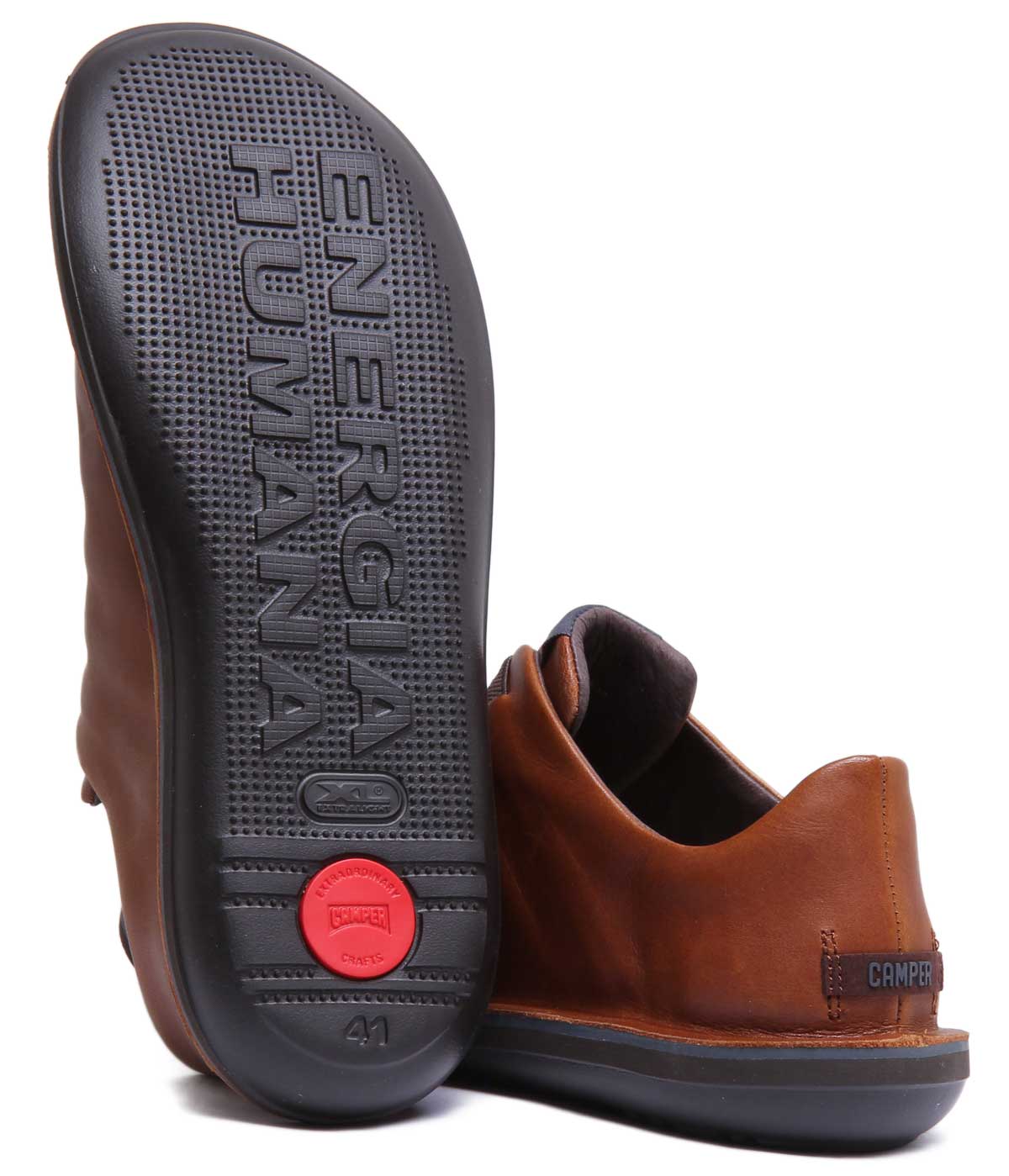 Camper Beetle In Tan | Slip On Casual Leather Shoes – 4feetshoes